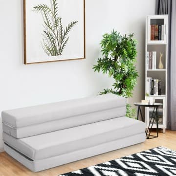 Costway Canada Matelas-lit pliant en mousse de 4 po avec poignées chez Costway Canada
