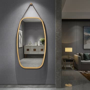 Costway Canada 30 Inch Modern Rectangle Wall Hanging Framed Mirror chez Costway Canada