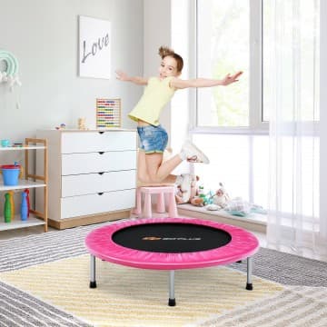 Costway Canada 38 Inch Mini Folding Trampoline Portable Recreational Fitness Rebounder chez Costway Canada