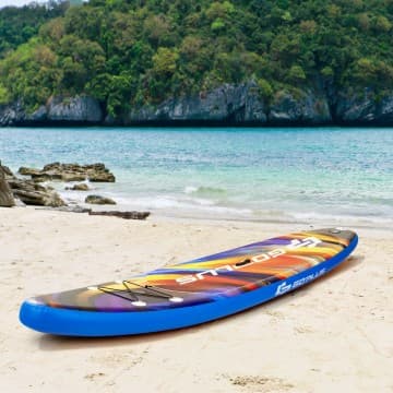 Costway Canada Inflatable Stand Up Paddle Board with Backpack and Aluminum Paddle Pump chez Costway Canada