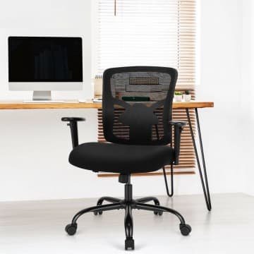 Costway Canada Chaise de bureau ergonomique en maille pour grande personne (400 lb) chez Costway Canada