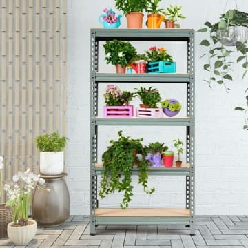 Costway Canada Étagère de rangement robuste en acier à 5 niveaux chez Costway Canada