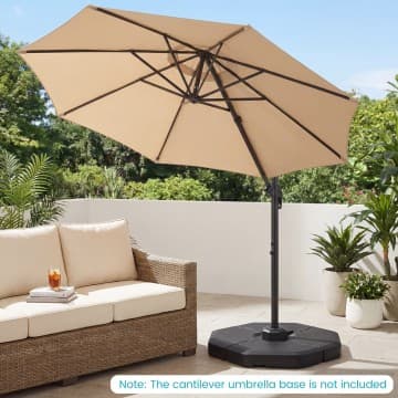 Costway Canada Lot de 4 dalles de poids pour base de parasol déporté chez Costway Canada