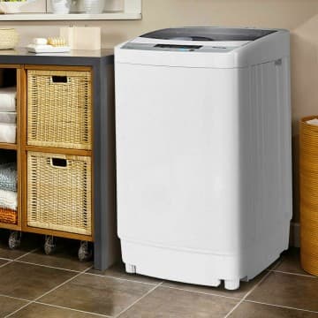 Costway Canada 12 lbs Full-automatic Washing Machine with 10 Wash Programs chez Costway Canada