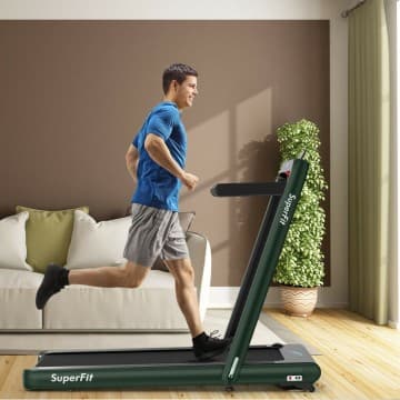 Costway Canada 4.75HP 2 In 1 Folding Walking Pad Treadmill with Remote APP Control chez Costway Canada