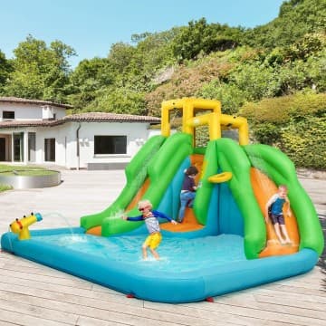 Costway Canada Inflatable Water Park Bounce House with Climbing Wall [Best Seller in chez Costway Canada
