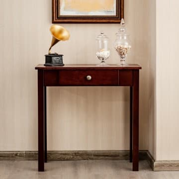 Costway Canada Console de table pour petits espaces avec tiroir pour salon chez Costway Canada
