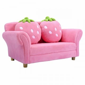 Costway Canada Blue/Pink Kids Strawberry Armrest Chair Sofa chez Costway Canada