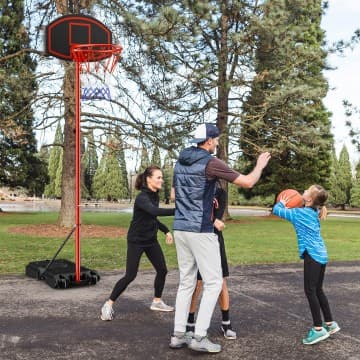 Costway Canada Portable basketball hoop with backboard and wheels chez Costway Canada