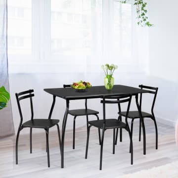 Costway Canada Ensemble de salle à manger 5 pièces avec 4 chaises chez Costway Canada