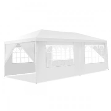 Costway Canada Tente auvent 10 x 20 pieds avec 6 parois latérales et sac de transport chez Costway Canada