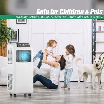 Costway Canada Climatiseur portable 9000 BTU avec déshumidificateur intégré et chez Costway Canada