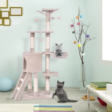Costway Canada 56 Inch Condo Scratching Posts Ladder Cat Play Tree chez Costway Canada