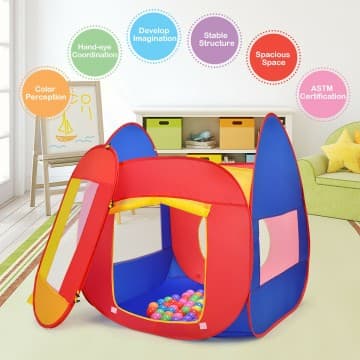 Costway Canada Portable Kid Play House Toy Tent with 100 Balls chez Costway Canada