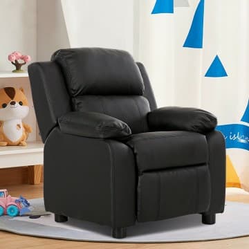 Costway Canada Fauteuil inclinable de luxe pour enfants avec accoudoirs de rangement chez Costway Canada