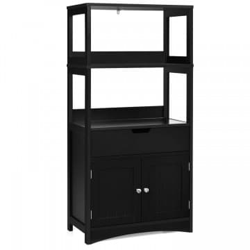 Costway Canada Armoire de rangement pour salle de bain avec tiroir, étagère et 2 portes chez Costway Canada