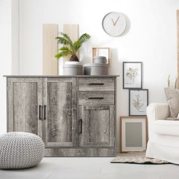 Costway Canada Buffet de rangement avec armoire à 2 portes et 2 tiroirs chez Costway Canada
