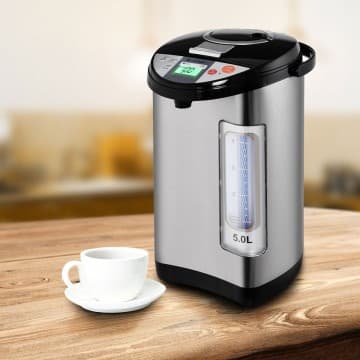 Costway Canada Bouilloire et chauffe-eau électrique LCD de 5 litres chez Costway Canada