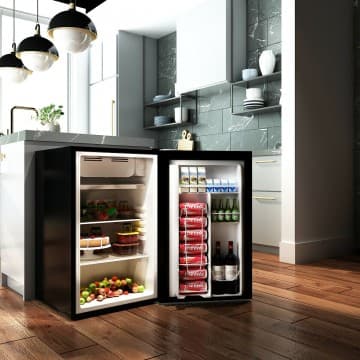 Costway Canada Mini réfrigérateur compact de 3,2 pi³ pour dortoir chez Costway Canada
