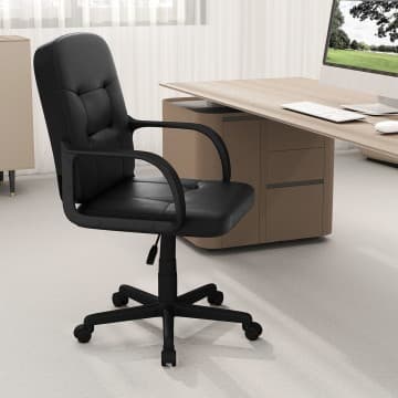 Costway Canada Chaise de bureau ergonomique avec roulettes à 360 degrés chez Costway Canada