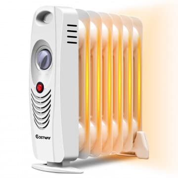 Costway Canada Mini radiateur électrique à bain d'huile portable 700 W chez Costway Canada