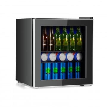 Costway Canada Mini réfrigérateur à boissons 60 canettes avec porte vitrée chez Costway Canada