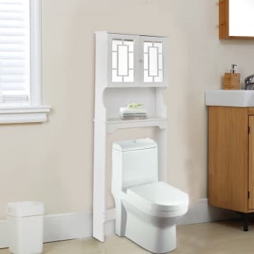 Costway Canada Meuble de rangement pour salle de bain au-dessus des toilettes chez Costway Canada