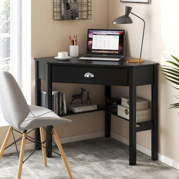 Costway Canada Bureau d'ordinateur d'angle en bois chez Costway Canada