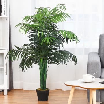 Costway Canada Palmier Areca artificiel décoratif de 3,5 pieds avec panier chez Costway Canada