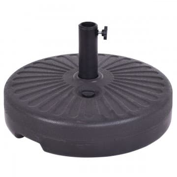 Costway Canada Base de parasol ronde de 20 pouces (23L) remplissable à l'eau chez Costway Canada