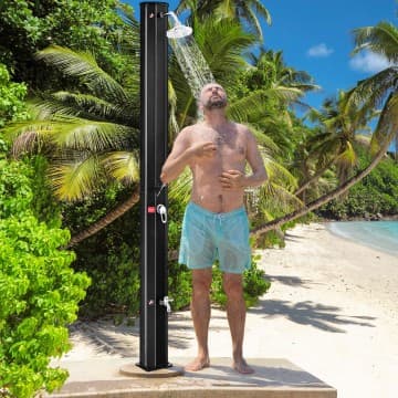 Costway Canada Outdoor Solar Heating 7.2 Ft Adjustable Shower Head chez Costway Canada