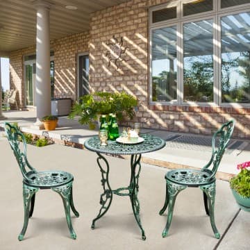 Costway Canada Ensemble de meubles de patio extérieur en fonte d'aluminium avec motif chez Costway Canada