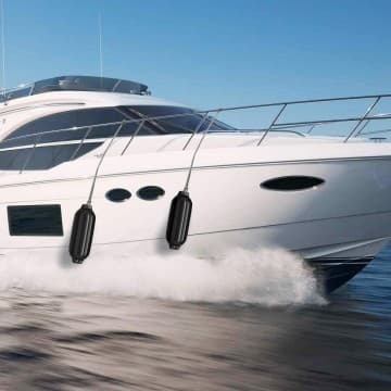 Costway Canada Défense de bateau nervurée 8,5 po x 27 po en vinyle chez Costway Canada