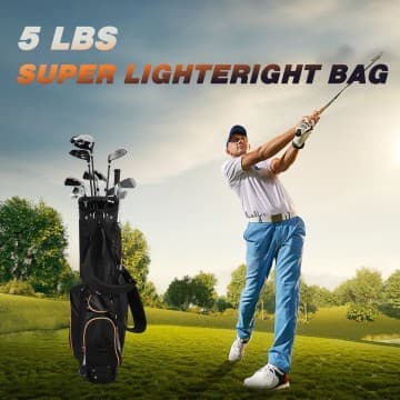 Costway Canada 9 Inch Golf Stand Bag Divider Carry Pockets Storage chez Costway Canada
