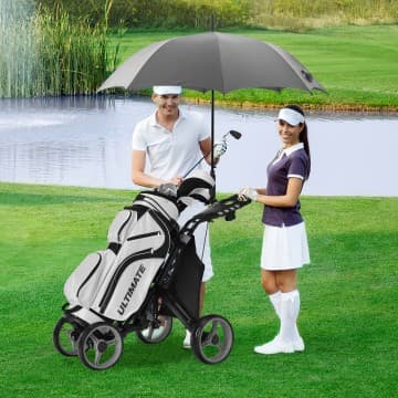 Costway Canada 4 Wheel Golf Push Pull Cart with Foot Brake chez Costway Canada