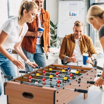 Costway Canada 4-in-1 Combo Game Table Set Foosball Table with Billiards and Hockey chez Costway Canada