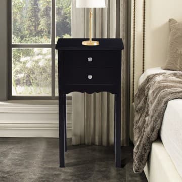 Costway Canada Vintage Side End Table with 2 Storage Drawers chez Costway Canada