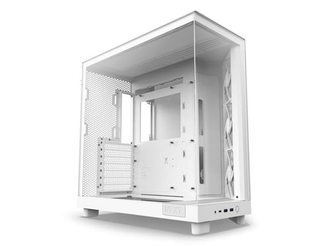Newegg Canada NZXT H6 FLOW Compact Dual-Chamber Mid-Tower Airflow Case chez Newegg Canada