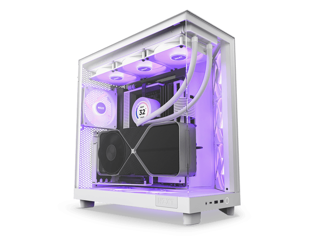 Newegg Canada NZXT H6 FLOW RGB Compact Dual-Chamber Mid-Tower Airflow Case chez Newegg Canada