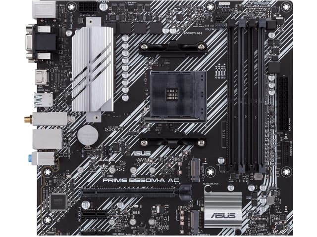 Open Box ASUS PRIME B550M-A AC AMD AM4 mATX motherboard with impressive features chez Newegg Canada
