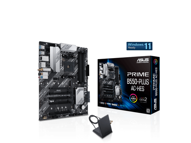 ASUS Prime B550-PLUS AC-HES AMD AM4 (3rd Gen Ryzen) ATX Carte mère (dual M.2 chez Newegg Canada