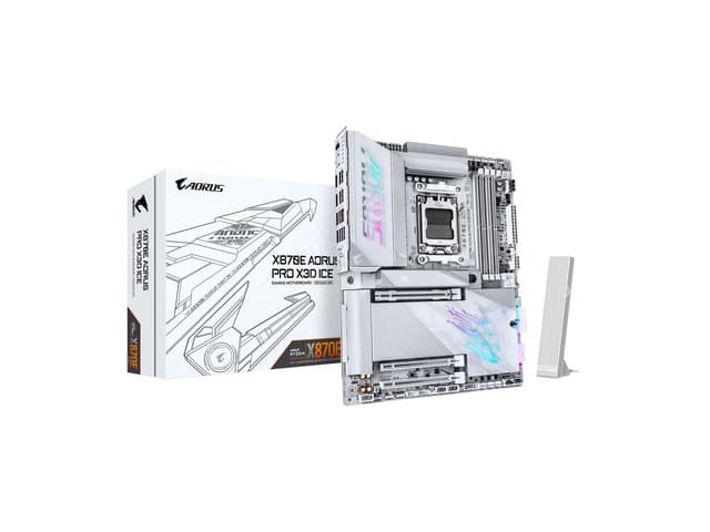 Newegg Canada GIGABYTE X870E AORUS PRO X3D ICE AM5 AMD X870E ATX Carte mère chez Newegg Canada