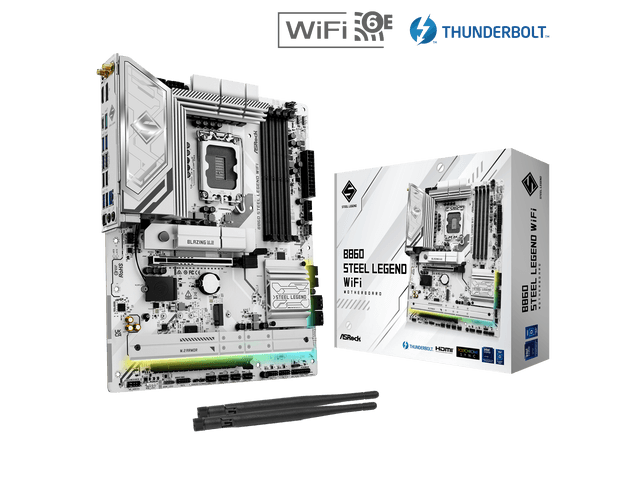 Newegg Canada ASRock B860 Steel Legend WiFi LGA 1851 Intel B860 SATA 6Gb/s DDR5 ATX chez Newegg Canada