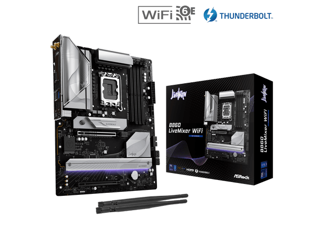 Newegg Canada ASRock B860 LiveMixer WiFi LGA 1851 Intel B860 SATA 6Gb/s DDR5 Intel chez Newegg Canada