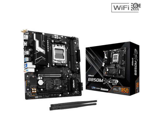 Newegg Canada ASRock B850M-X WiFi R2.0 AM5 AMD B850 SATA 6Gb/s USB 3.2 Dual Graphics chez Newegg Canada