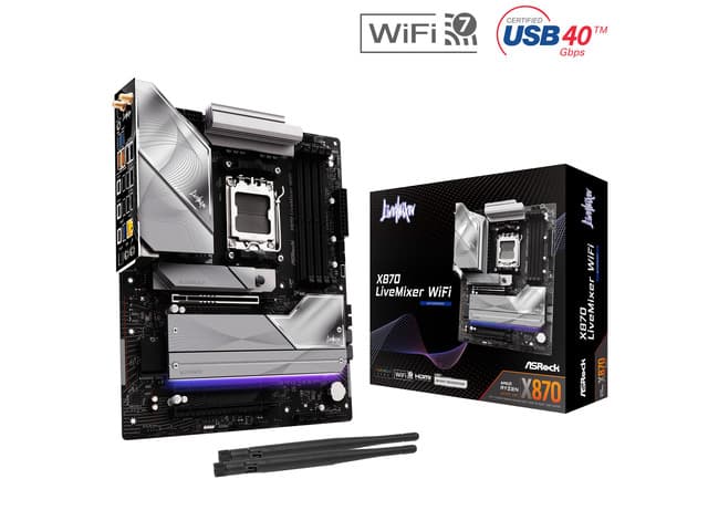 Newegg Canada ASRock X870 LiveMixer WiFi AM5 AMD X870 ATX Motherboard chez Newegg Canada