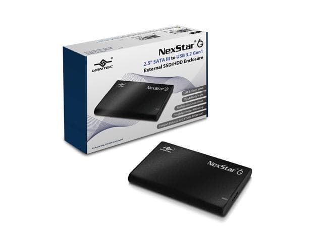 Vantec NexStar 6G 2.5” SATA III to USB 3.2 Gen1 SSD externe/HDD Enclosure NST-268S3-BK chez Newegg Canada