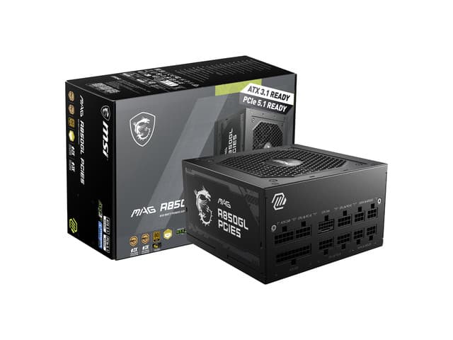 Newegg Canada MSI MAG A850GL PCIE5, Fully Modular Compact Gaming 850W Alimentation PC chez Newegg Canada