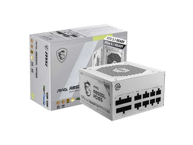 Newegg Canada MSI MAG A850GL PCIE5 Blanc, Fully Modular Compact Gaming 850W chez Newegg Canada