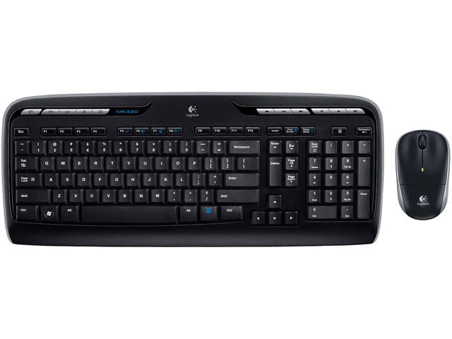 Logitech MK320 Noir USB RF Sans fil Standard Desktop (French CDN Layout) chez Newegg Canada